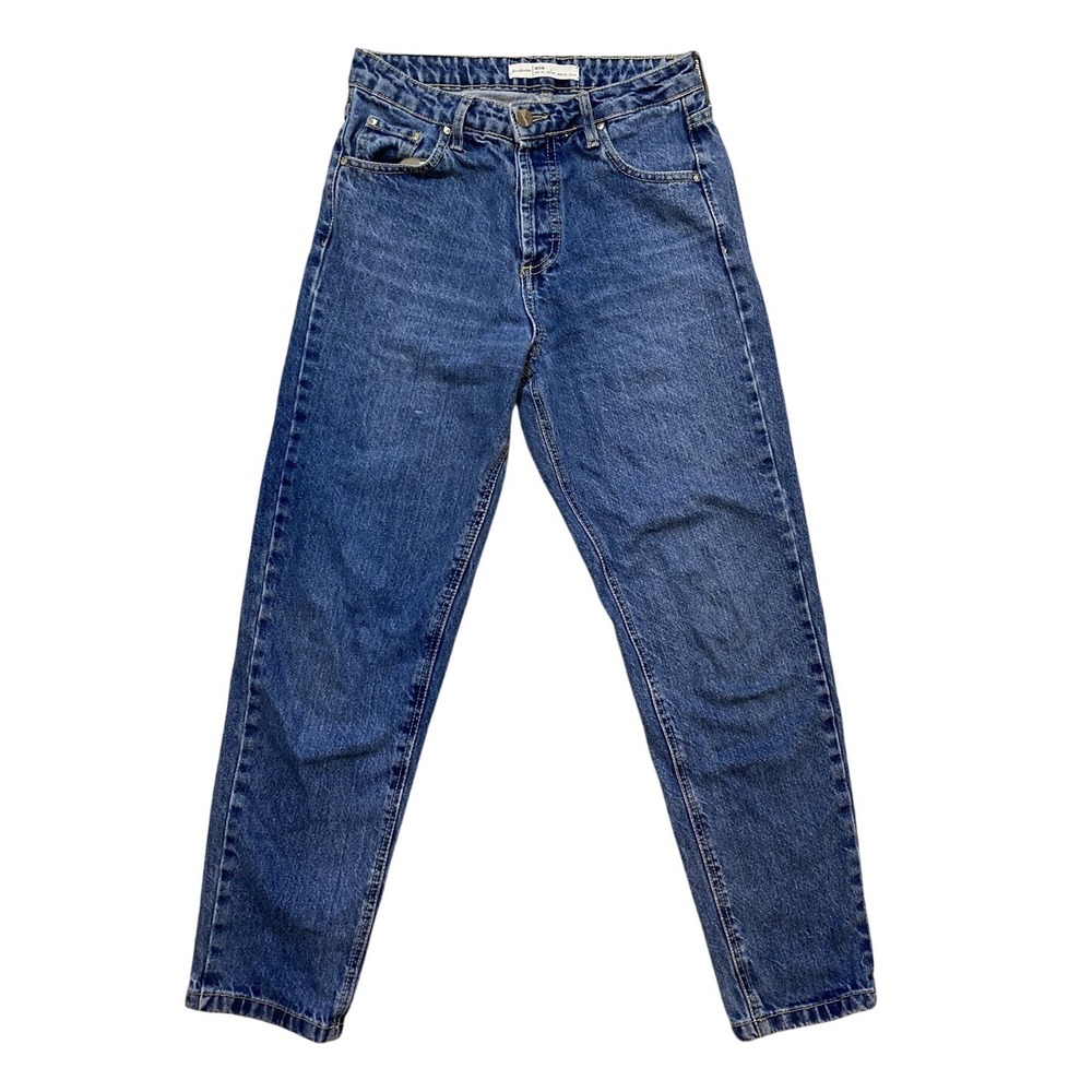 Stradivarius Mom Jeans High‎ Waist Denim Blue Jeans Comfort Fit Size 2